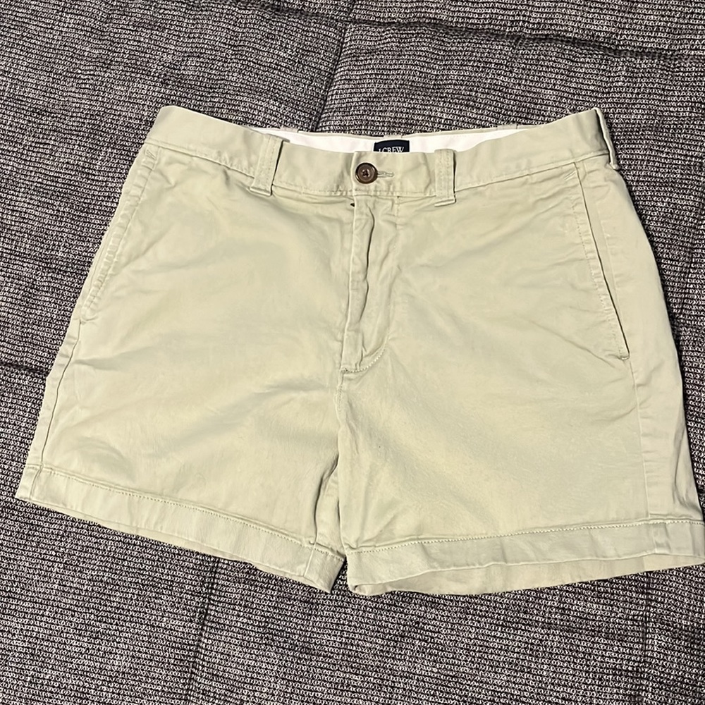 J Crew Factory Minty Green 31” Waist  5” Inseam Shorts